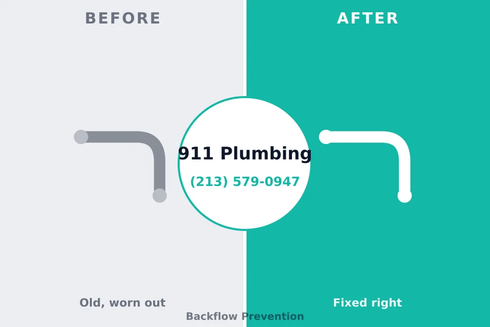 Before and after: plumbing repair Hidden Springs, ID
